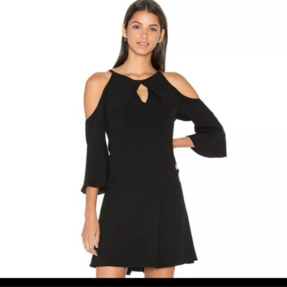 Simple black cocktail dress